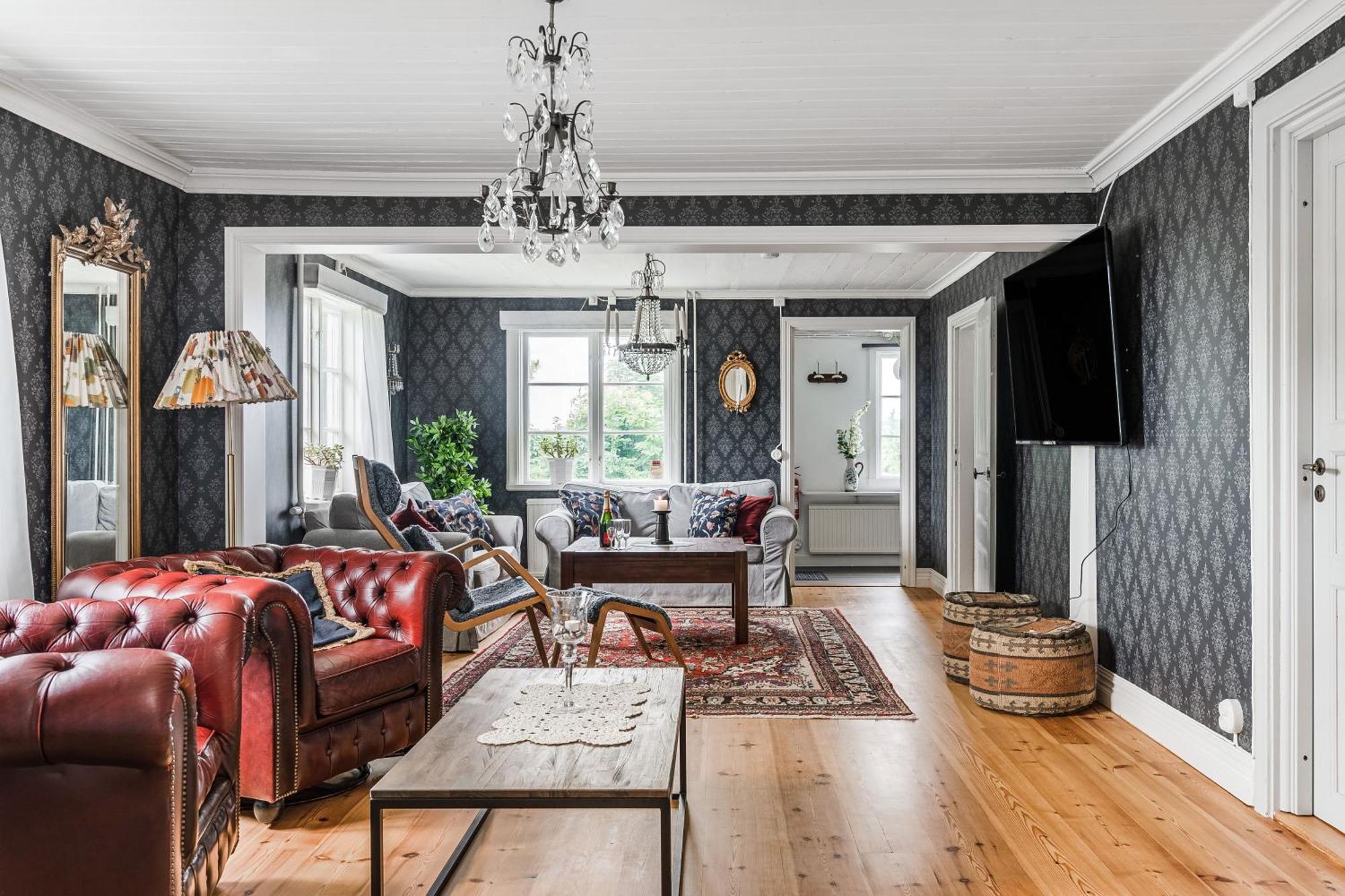 Stubbegarden - Unique Swedish Style With Fireplace Вадстена Экстерьер фото